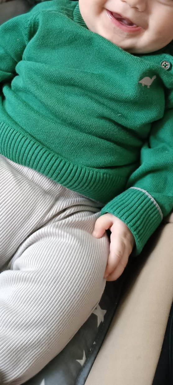 Lcwaikiki 6 9 ay Erkek Bebek Triko Kazak ve kot Pantolon - Görsel 5