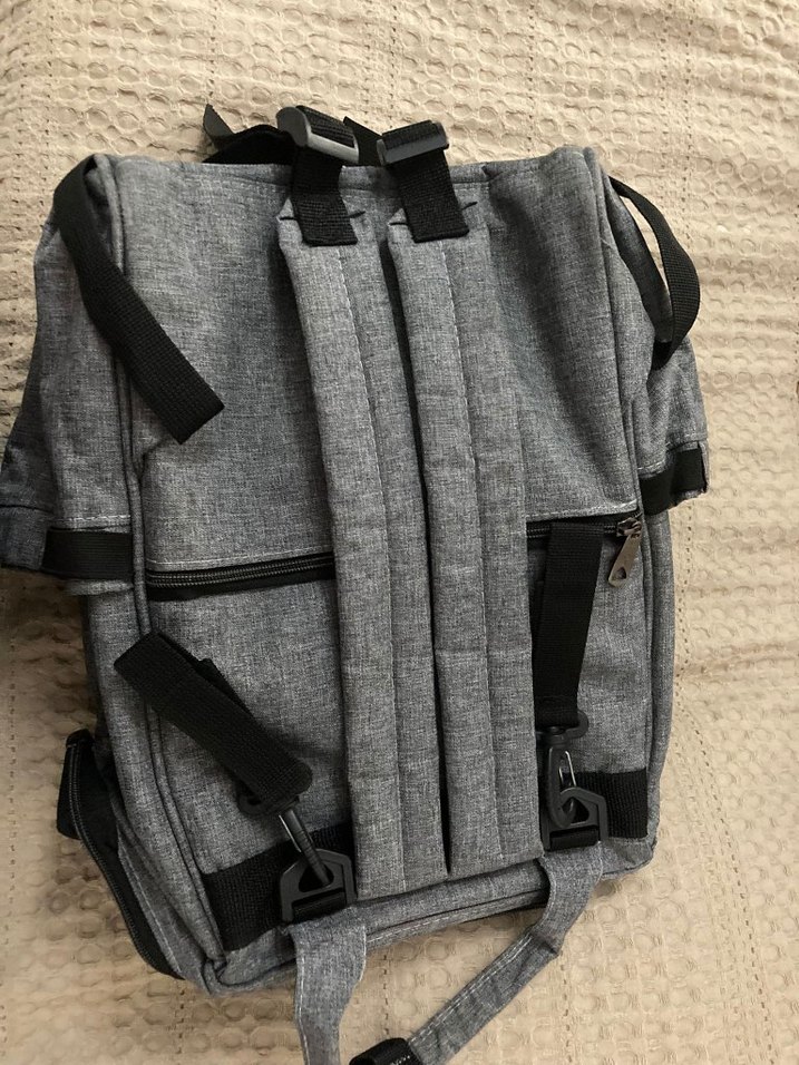 Gri MEGA  Anne Bebek Bakım Çantası - Görsel 4