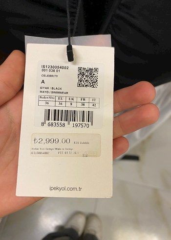 Siyah Kemerli İnce Askılı Kadın Mayo - Görsel 4