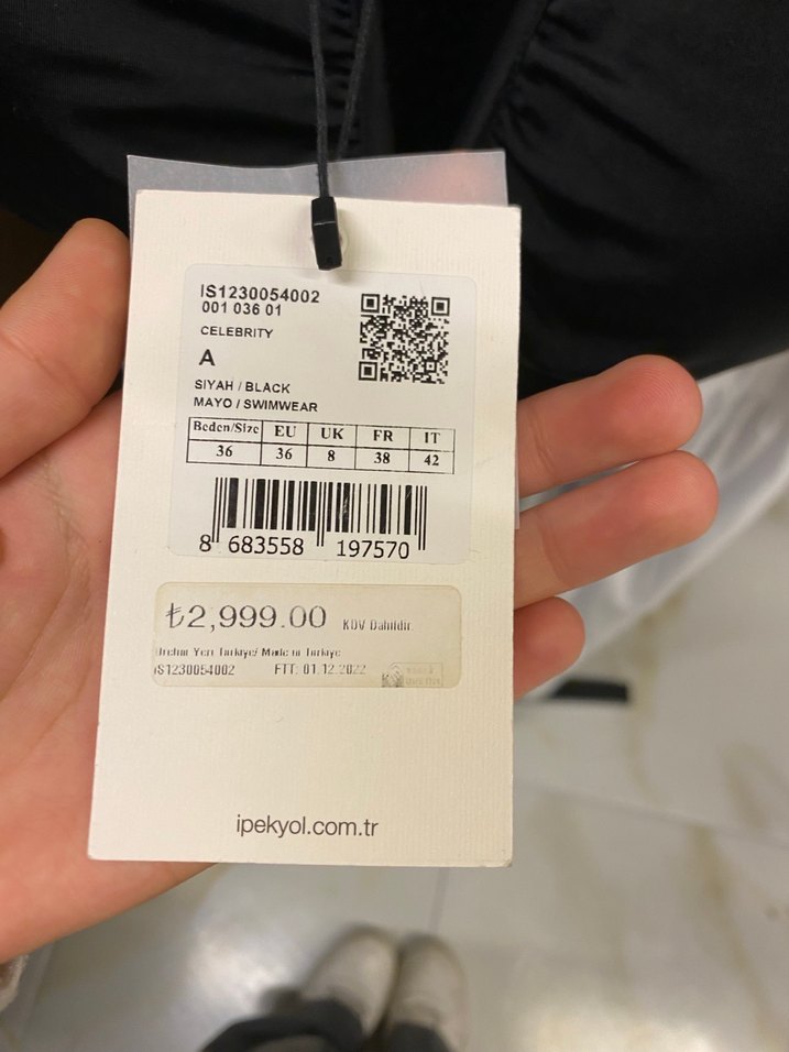 Siyah Kemerli İnce Askılı Kadın Mayo - Görsel 4