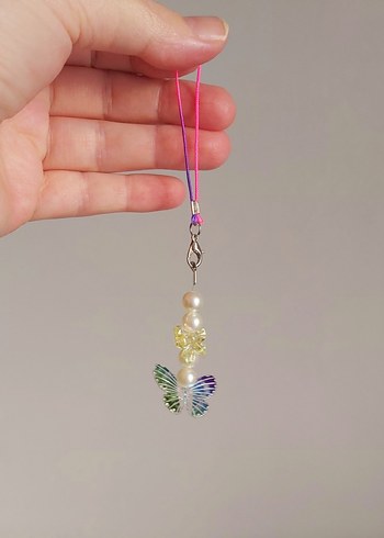 Renkli Kelebekli Kadın Charm İLAN ACTIRINIZ - Görsel 2