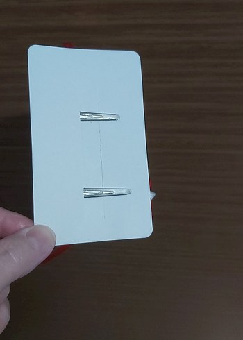 Kız Çocuk Kırmızı Kurdeleli Saç Tokası Seti - Görsel 2