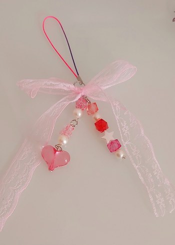 Pembe kalp detayli Charm - Görsel 2