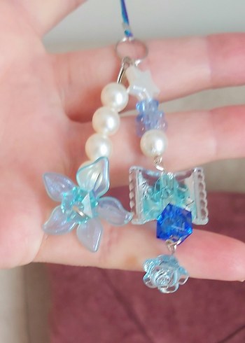 Mavi Boncuklu Bohem Kadın Charm - Görsel 2