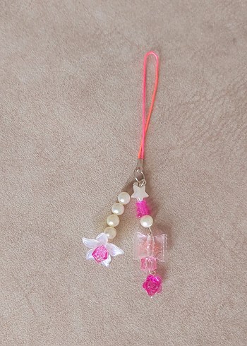Pembe Boncuklu Kadın Charm - Görsel 2