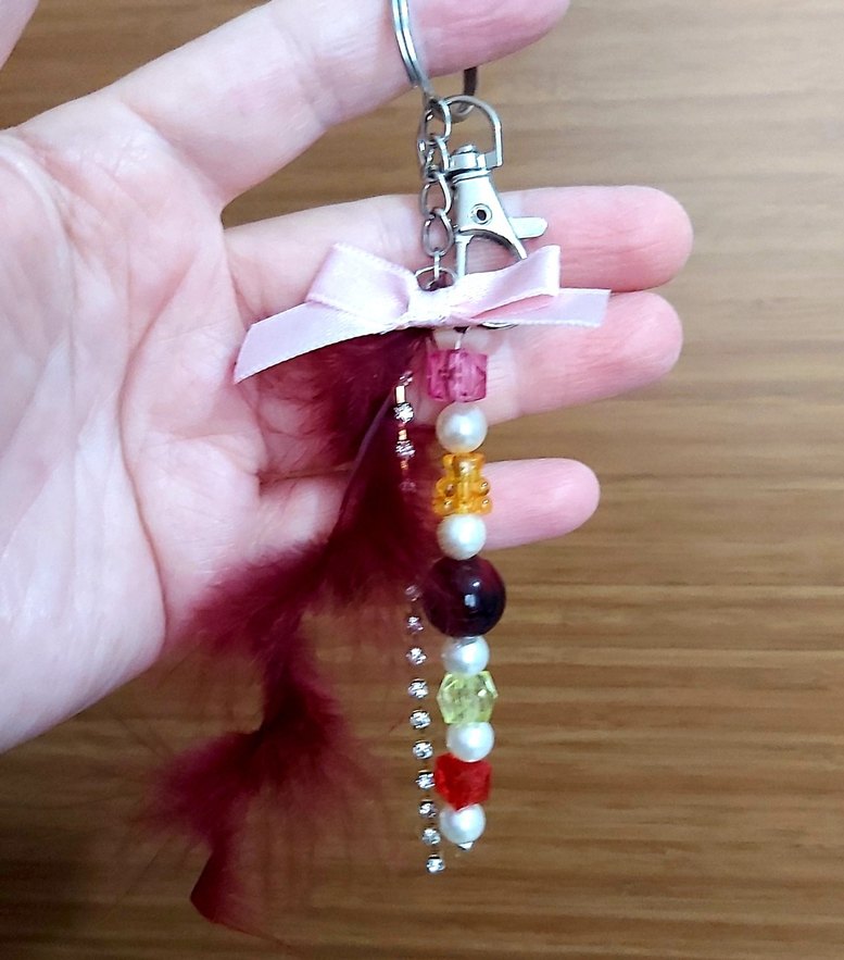 Renkli Boncuklu Bohem Anahtarlık - Görsel 4