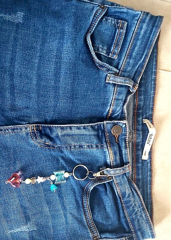 Renkli Boncuklu Bohem Anahtarlık - Görsel 3