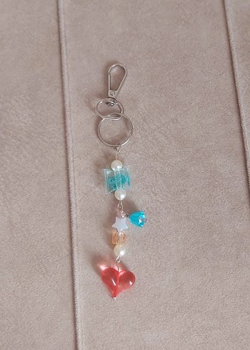 Renkli Boncuklu Bohem Anahtarlık - Görsel 2