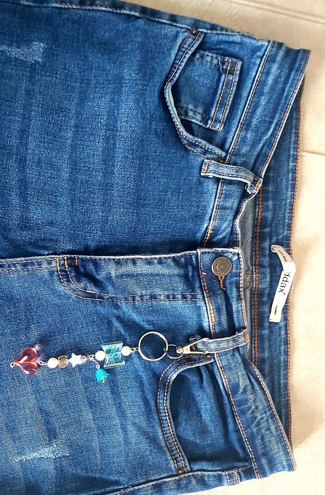 Renkli Boncuklu Bohem Anahtarlık - Görsel 3