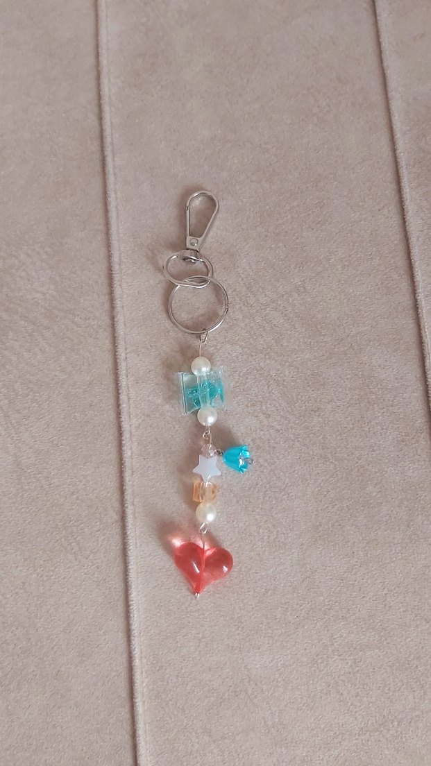 Renkli Boncuklu Bohem Anahtarlık - Görsel 2