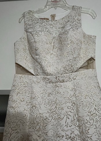 xl Beden Klasik Elegan Beyaz Uzun Abiye Elbise