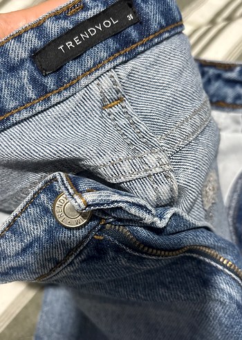 36 Beden Kadın Mavi Denim Midi Boy Kot Pantolon