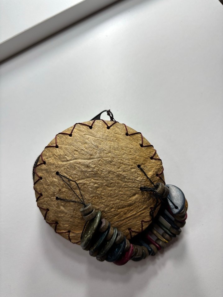 Boncuk İşlemeli Altın Renkli Bozuk Para Cüzdanı - Görsel 2