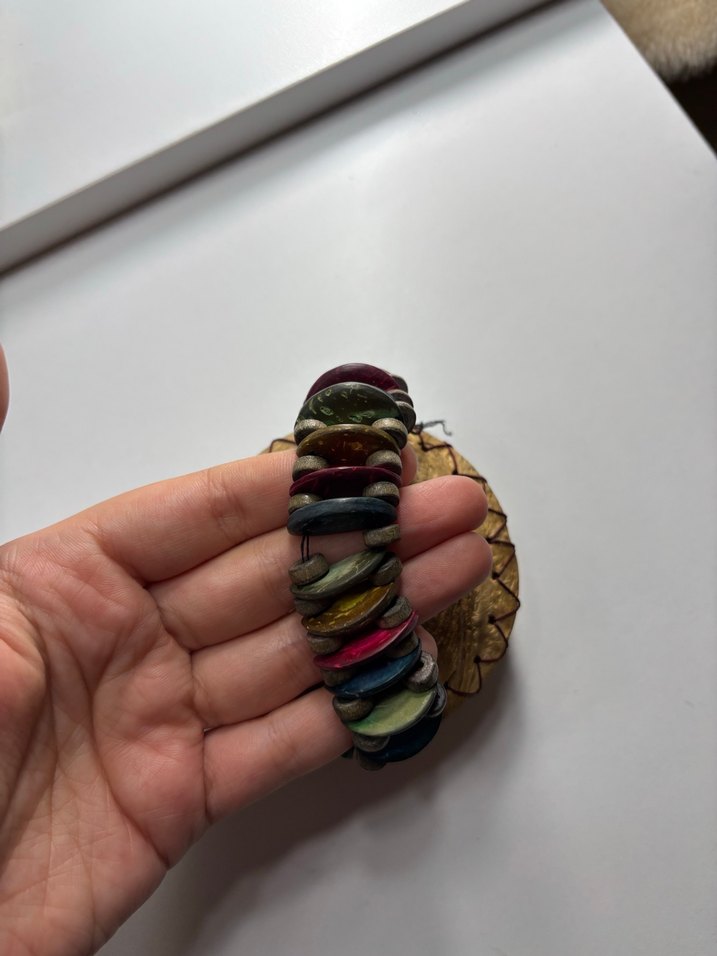 Boncuk İşlemeli Altın Renkli Bozuk Para Cüzdanı - Görsel 3