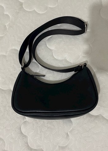 H&M Siyah Deri Minimalist Kadın Çanta