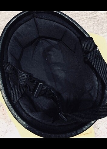 Motor Yazlık Yarım Açık Chopper Nazi Kask - Görsel 8