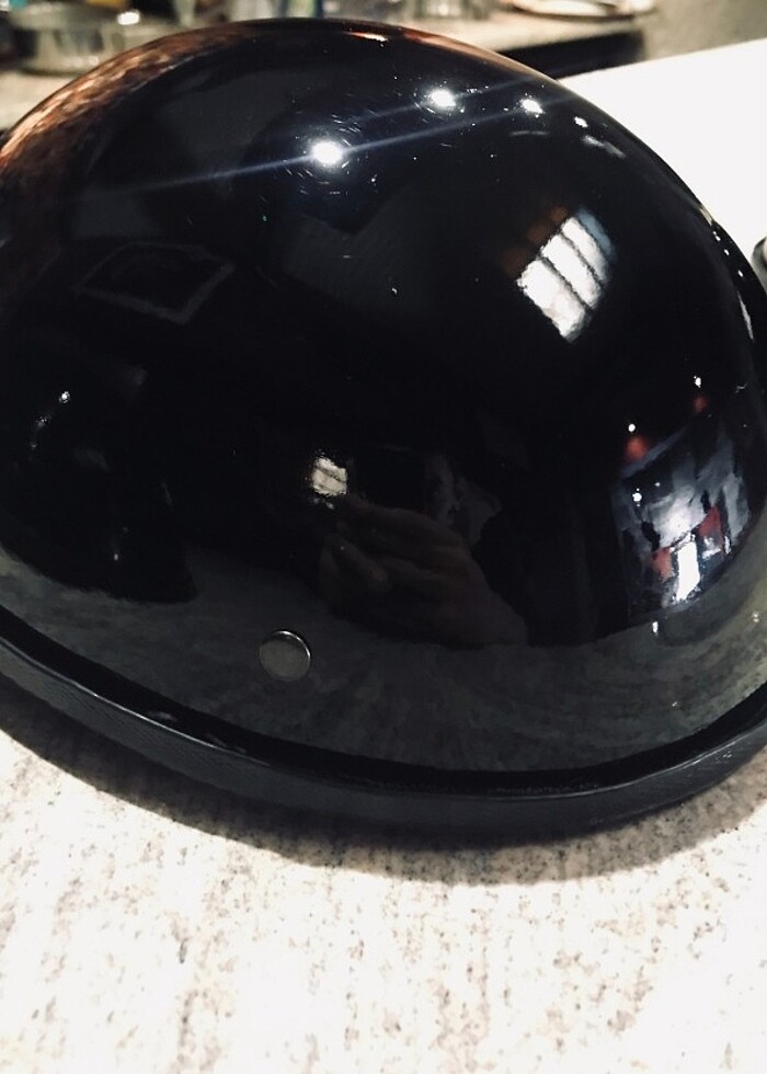 Motor Yazlık Yarım Açık Chopper Nazi Kask - Görsel 5