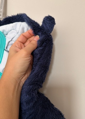 Erkek Çocuk Kürk Detaylı Ayıcık Kulaklı Kapüşonlu Mont - Görsel 6