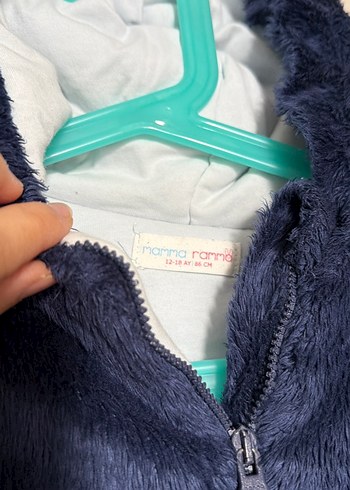 Erkek Çocuk Kürk Detaylı Ayıcık Kulaklı Kapüşonlu Mont - Görsel 2