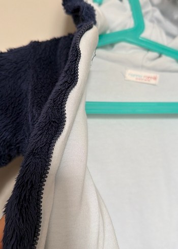 Erkek Çocuk Kürk Detaylı Ayıcık Kulaklı Kapüşonlu Mont - Görsel 5