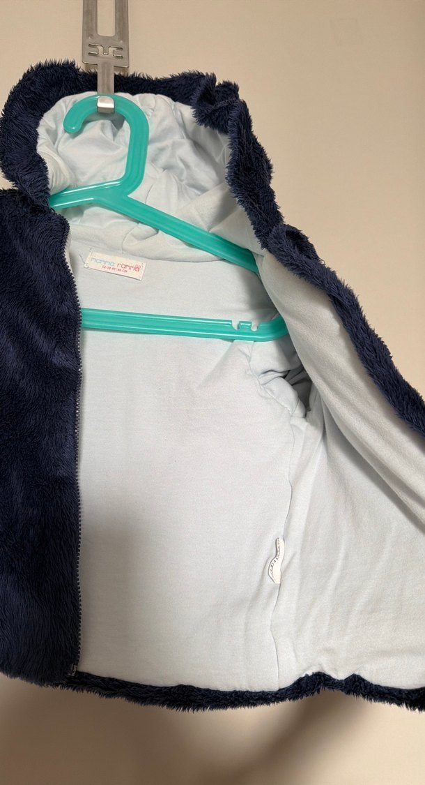 Erkek Çocuk Kürk Detaylı Ayıcık Kulaklı Kapüşonlu Mont - Görsel 4