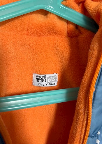 Kapüşonlu, Fermuarlı Mavi Erkek Çocuk Mont - Görsel 2