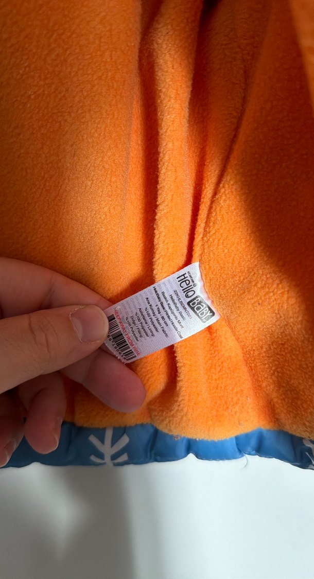 Kapüşonlu, Fermuarlı Mavi Erkek Çocuk Mont - Görsel 3