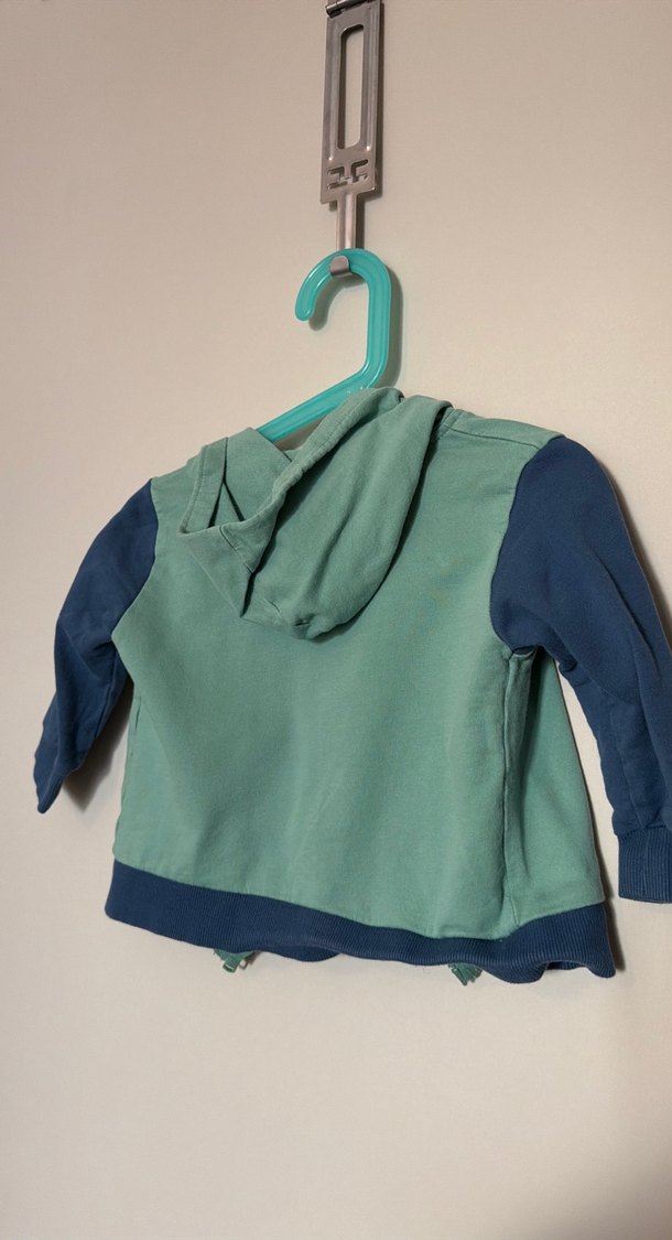 Fermuarlı Kapüşonlu Erkek Çocuk Pamuklu Hırka - Görsel 5