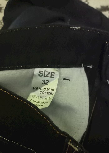 Kadın Lacivert Baskılı Midi Kot Pantolon - Görsel 3