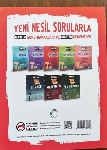 Beden Renk Master Matematik Soru Bankası 7. Sınıf