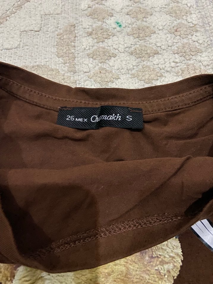 Kahverengi Peluş Ayıcık Desenli Tişört - Görsel 2