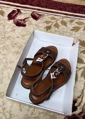 Bohem Tarzı Renkli Tokalı Kadın Sandalet - Görsel 3