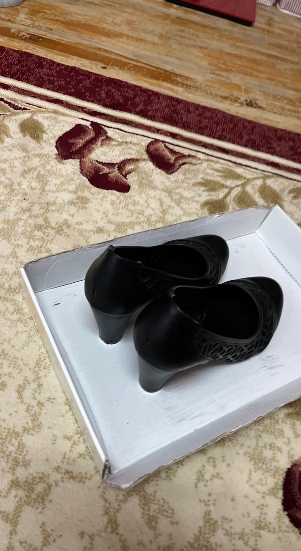 Siyah Bağcıklı Kadın Dolgu Topuk Stiletto - Görsel 3