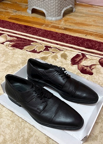 Klasik Siyah Deri Erkek Ofis Ayakkabısı - Görsel 2