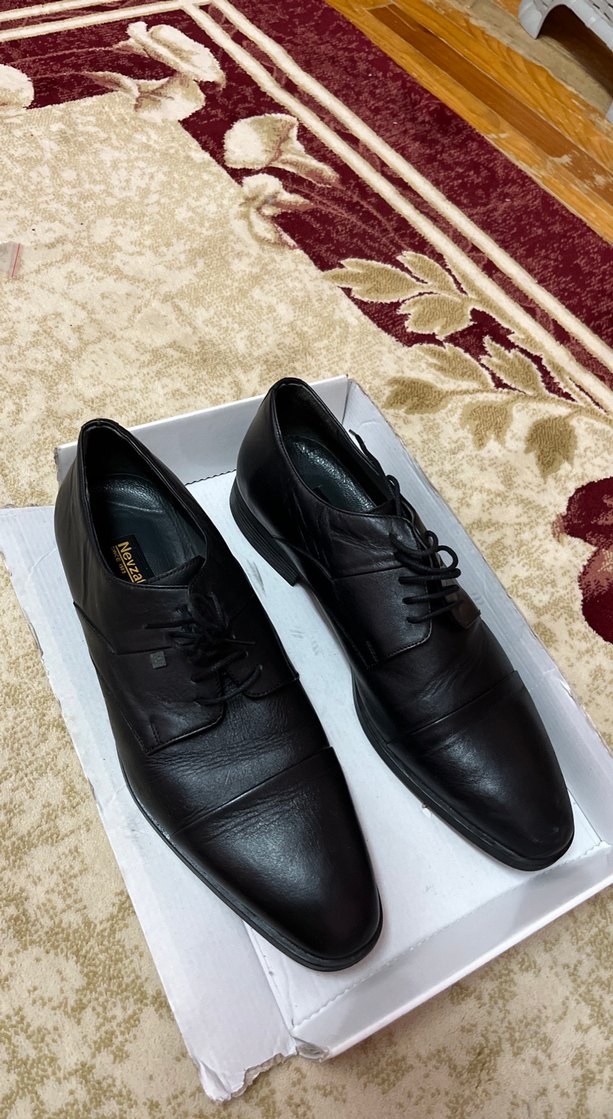 Klasik Siyah Deri Erkek Ofis Ayakkabısı - Görsel 3