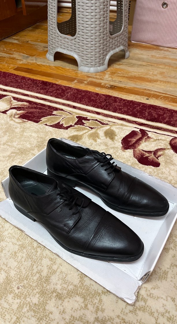 Klasik Siyah Deri Erkek Ofis Ayakkabısı - Görsel 2