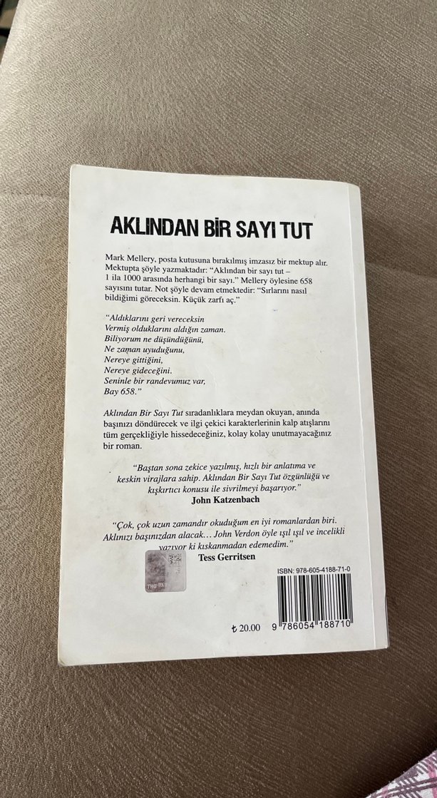 Aklından Bir Sayı Tut - John Verdon - Görsel 2
