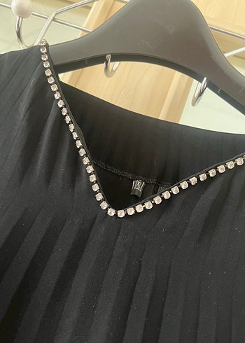 xl Beden siyah Renk Siyah V Yaka Yarasa Kollu Elbise