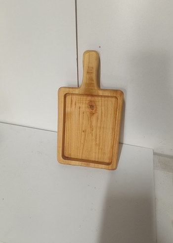  Beden Renk Bej Ahşap Saplı Kesme Tahtası kiraz ağacı
