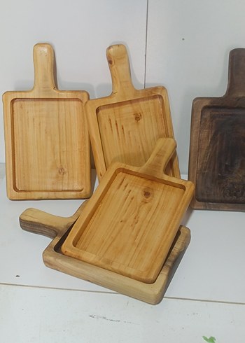 Ahşap Sanat Parlak Kahverengi Ahşap Kesme Tahtası