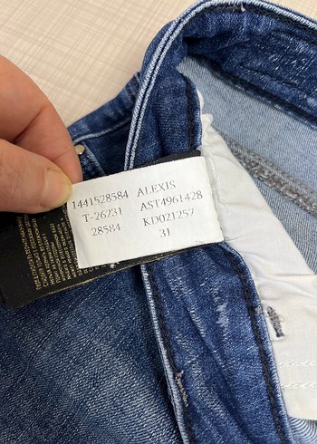 Mavi , Midi Boy Denim kadın Şort - Görsel 4