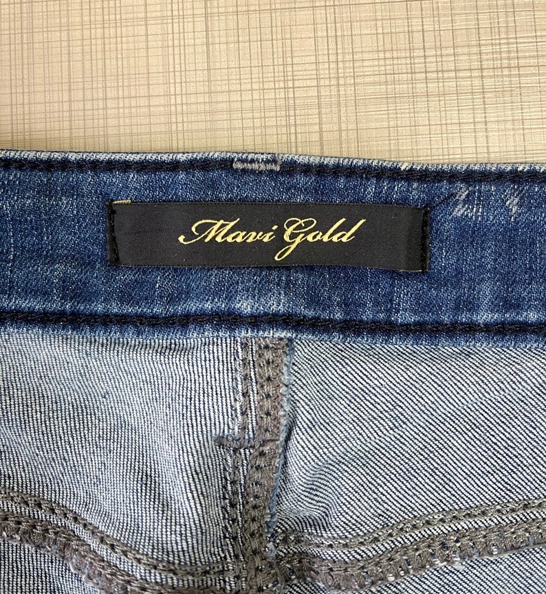 Mavi , Midi Boy  Denim kadın Şort - Görsel 5