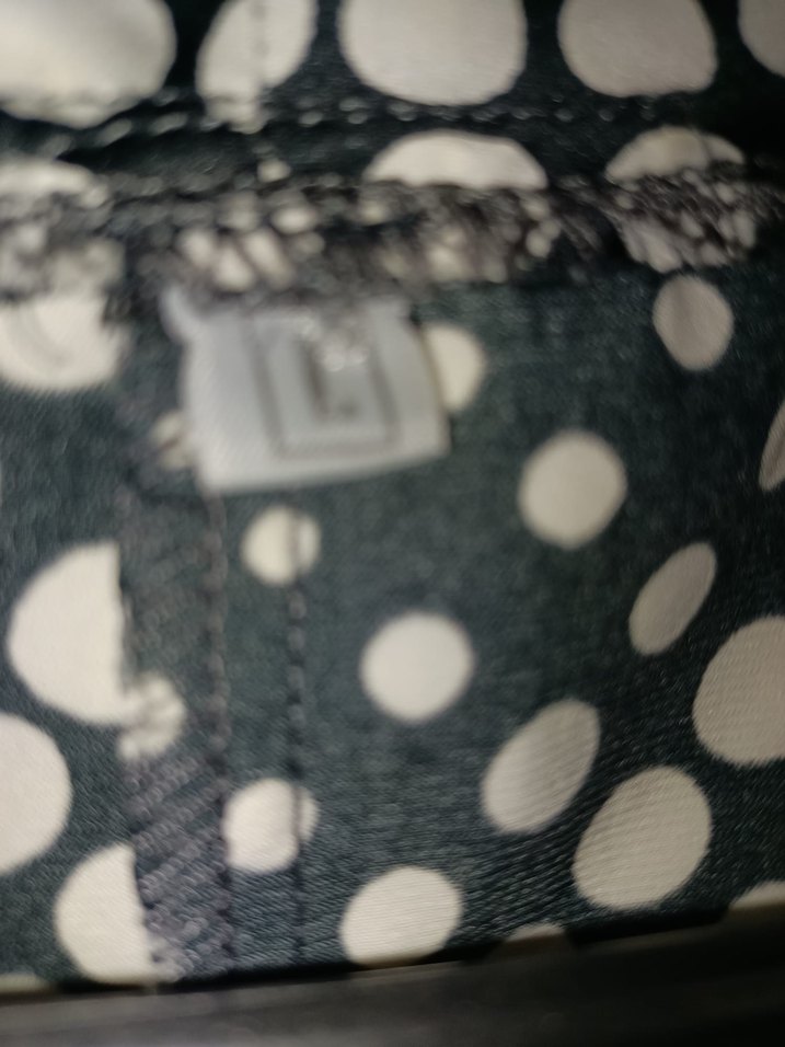 Kadın Siyah Beyaz Puantiyeli Kolsuz Bluz - Görsel 3