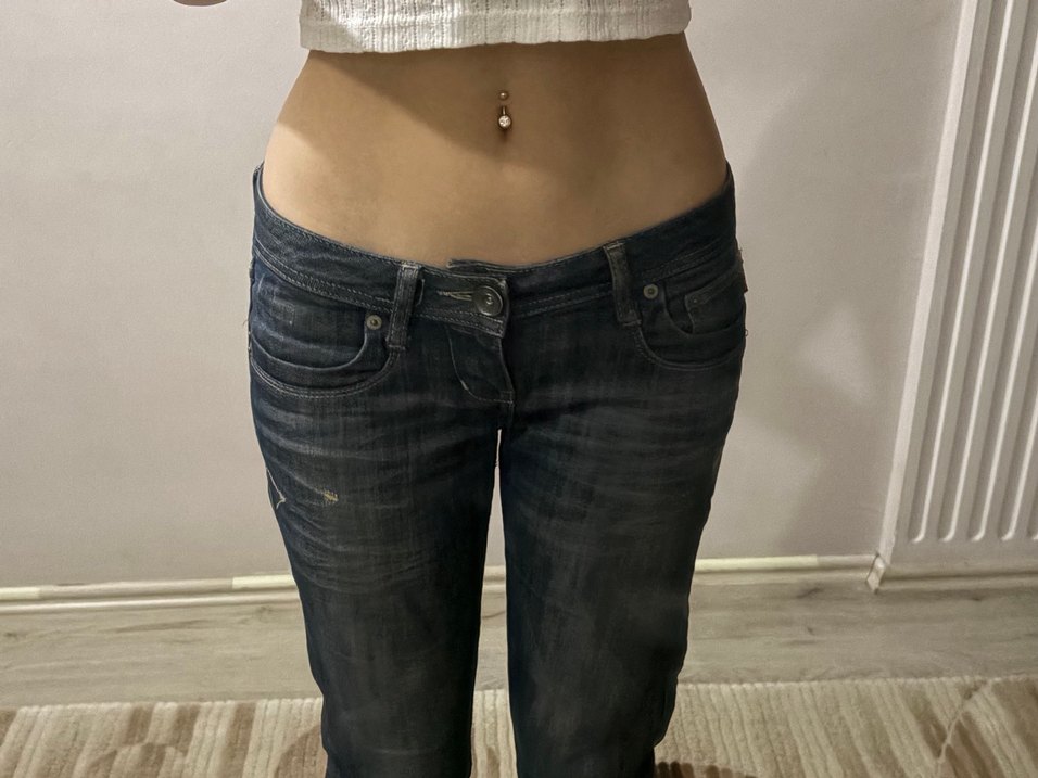 Düşük Bel Vintage Kot Pantolon Kadın LTB - Görsel 2