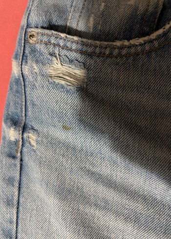 Zara Yırtık Mom Jean - Görsel 4