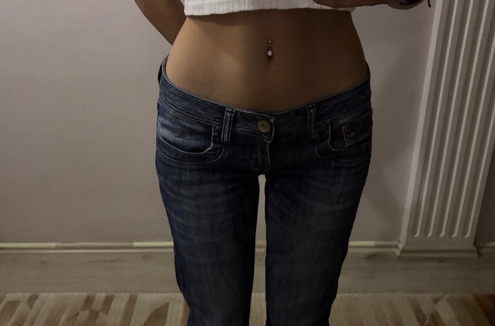 Düşük Bel Vintage Kot Pantolon Kadın LTB - Görsel 2