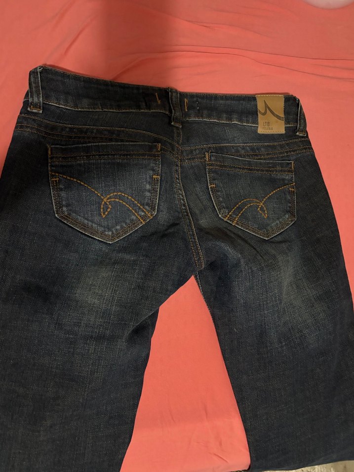 Düşük Bel Vintage Kot Pantolon Kadın - Görsel 3