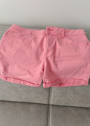 Pembe Pamuklu Kız Şortu