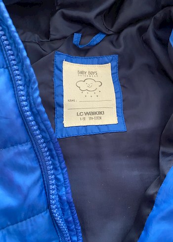 4-5 Yaş Kapüşonlu Mavi Mevsimlik Fermuarlı Mont - Görsel 2