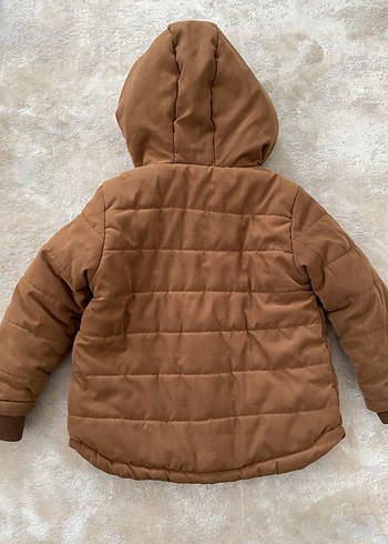 Kahverengi Erkek Çocuk Kapüşonlu Mont - Görsel 3